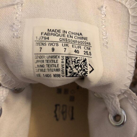 Gray Converse Sneakers, Women's Size 9 - Picture 11 of 13